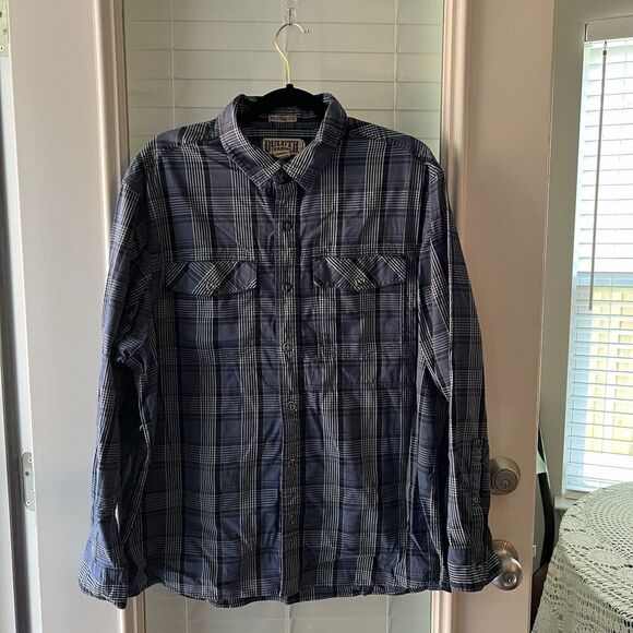 Duluth Trading Men’s Plaid Shirt XL Untucked Button Down Untucked - Picture 1 of 6